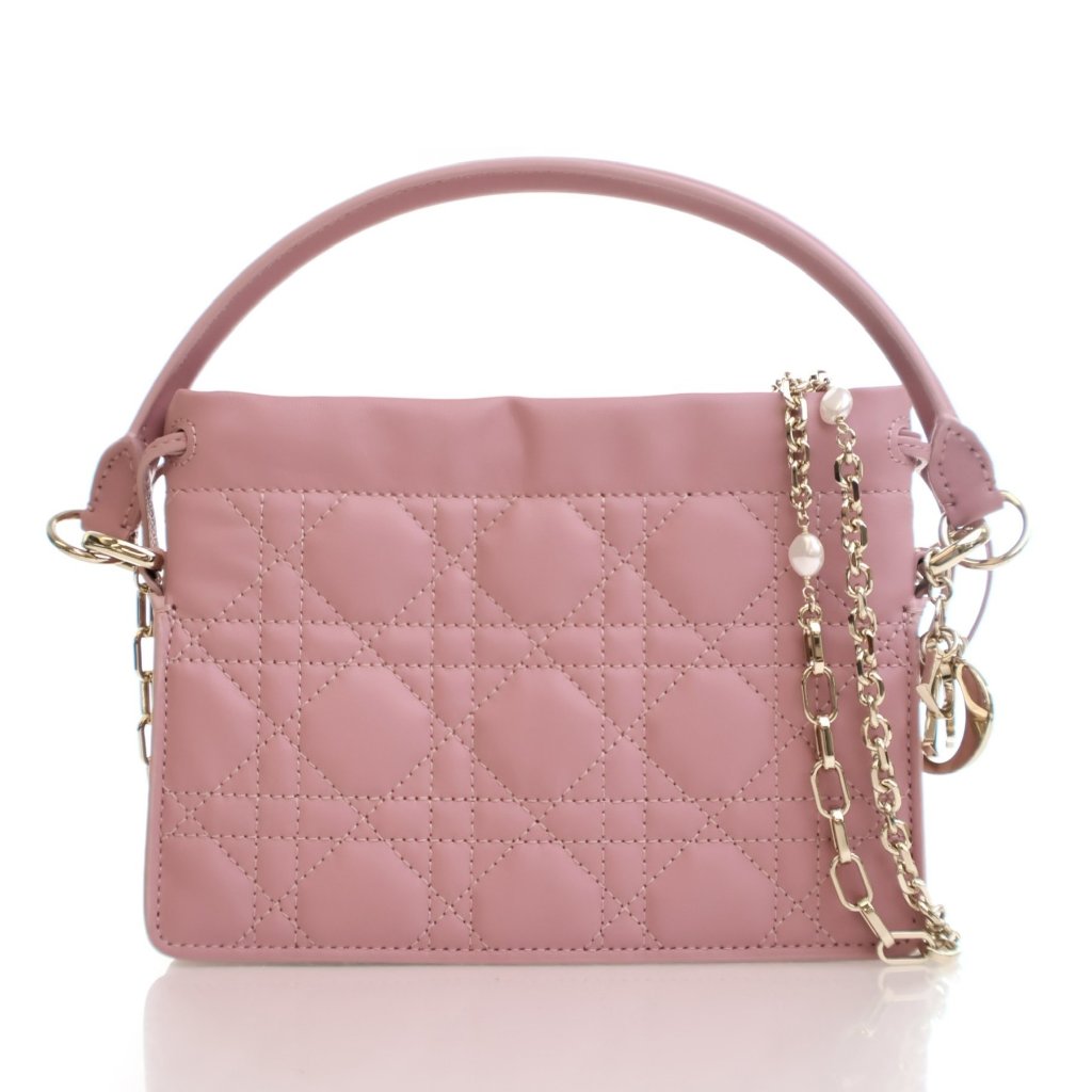 【素敵な巾着デザイン♪】DIOR Lady Dior Milly ミニバッグ DIOR | Lady Dior Milly ミニバッグ カナージュ ラムスキン