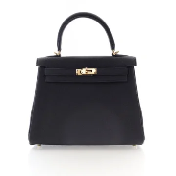 Hermes Black Togo Kelly 25