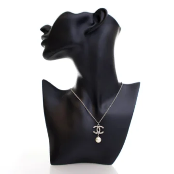 Chanel Crystal Pearl Drop Necklace
