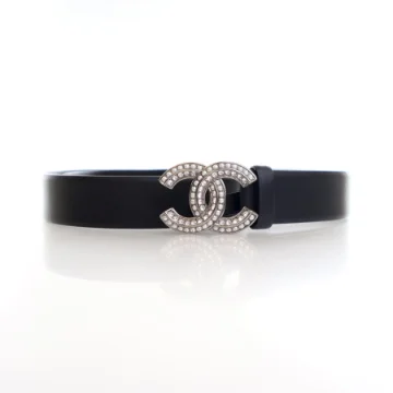 Chanel Crystal CC Belt Sz 75/30