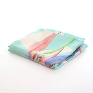 Chanel Floral CC Silk Scarf