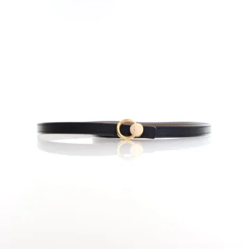 Hermes Black Swift Mini Laquee Reversible Belt Sz 75
