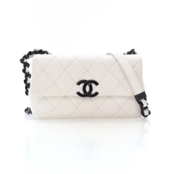 Chanel Small White Caviar My Everything Flap Bag