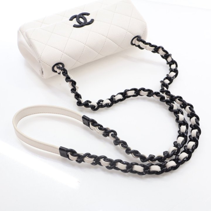Chanel Small White Caviar My Everything Flap Bag - Luxe Du Jour