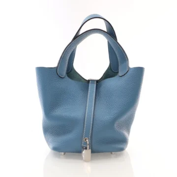 Hermes Blue Jean Clememce Picotin Lock 18