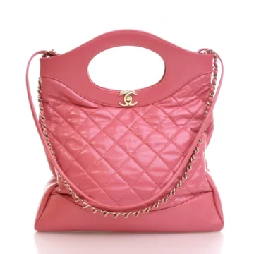 Chanel Small Pink Aged Calfskin 31 Shopping Bag