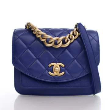 Chanel Mini Calfskin Chain Handle Flap Bag