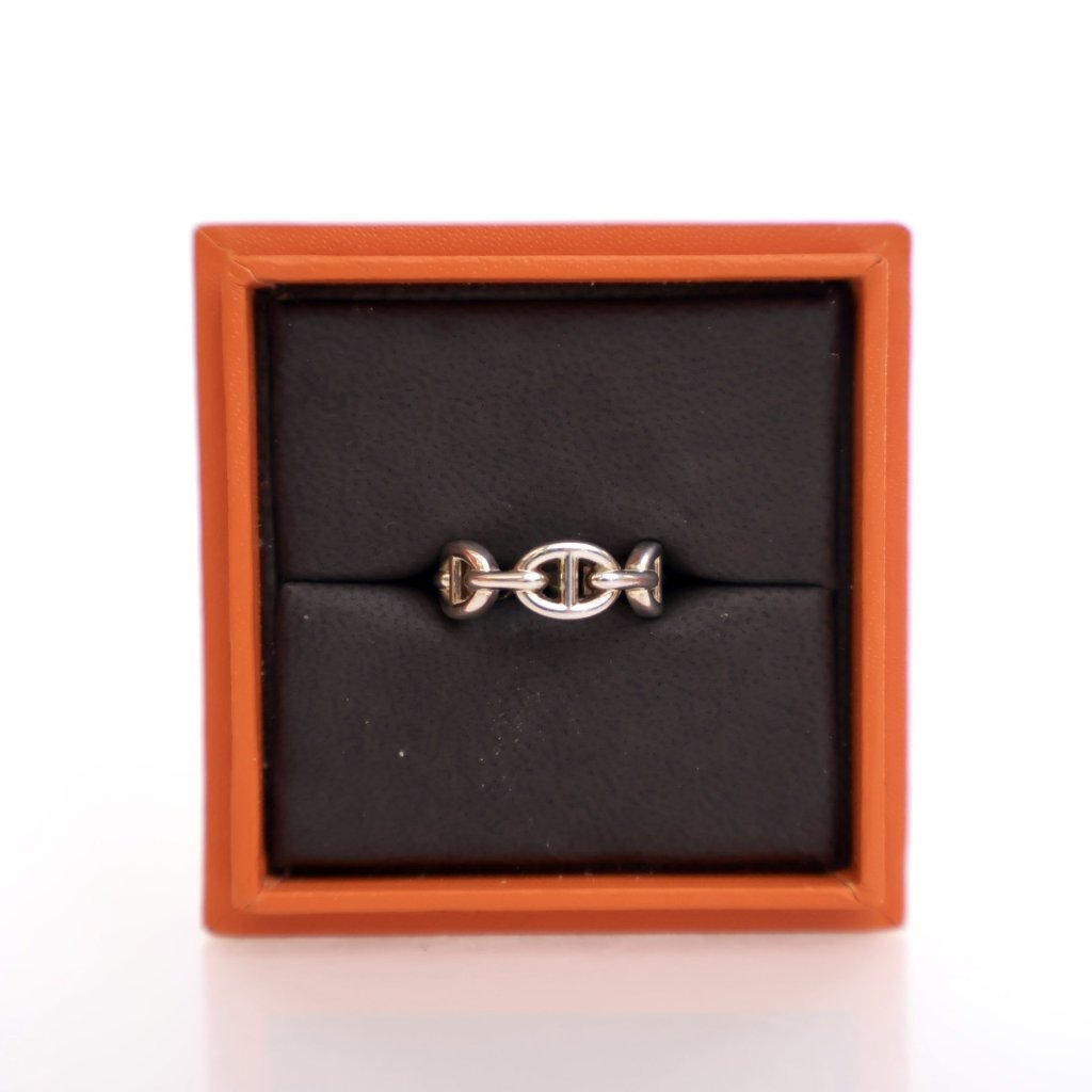 Hermes Chaine D'ancre Ring Small Model Sz 50 - Luxe Du Jour