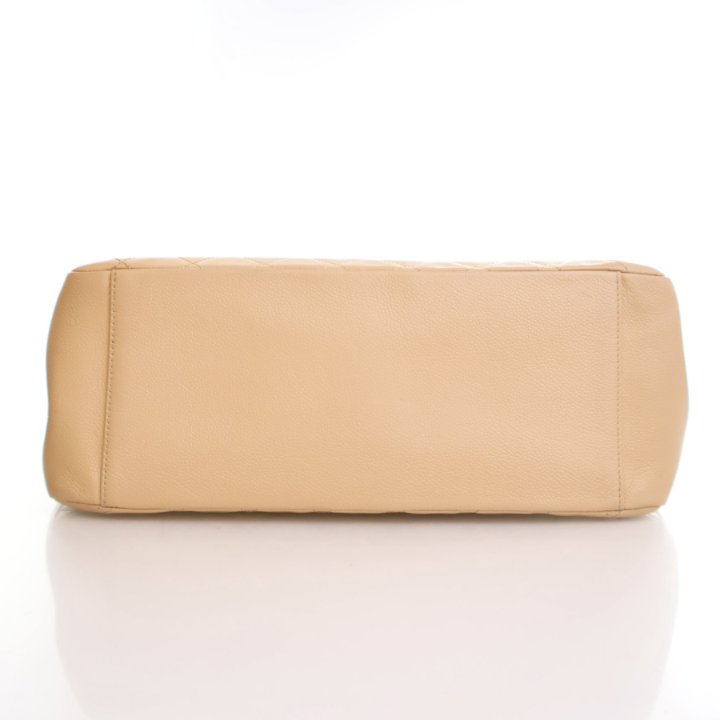 Chanel Beige Caviar Grand Shopping Tote - Luxe Du Jour