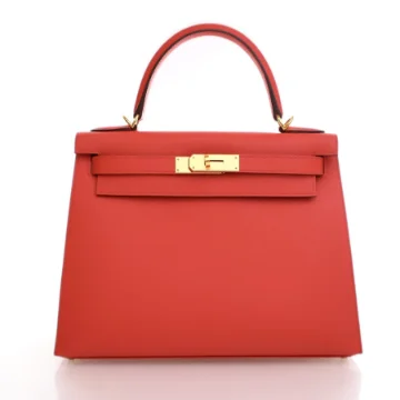 Hermes Rouge De Coeur Epsom Sellier Kelly 28
