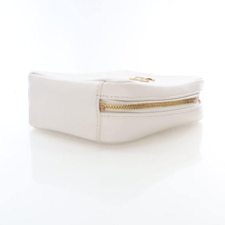Chanel White Calfskin Top Handle Camera Case - Luxe Du Jour Chanel White Calfskin Top Handle Camera Case - Luxe Du Jour