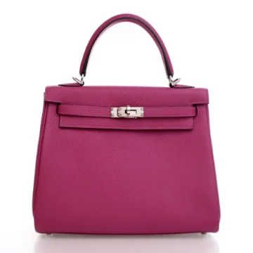 Hermes Rose Pourpe Togo Kelly 25
