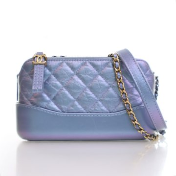 GABRIELLE CHANEL 2本セット Chanel Rose Pink Aged Calfskin Leather Gabrielle Double Zip