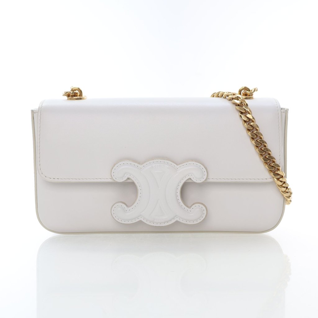 ［CELINE］ FW22 CELINE SHOULDER BAG Chain Shoulder Bag Matelasse Monochrome Celine In Black