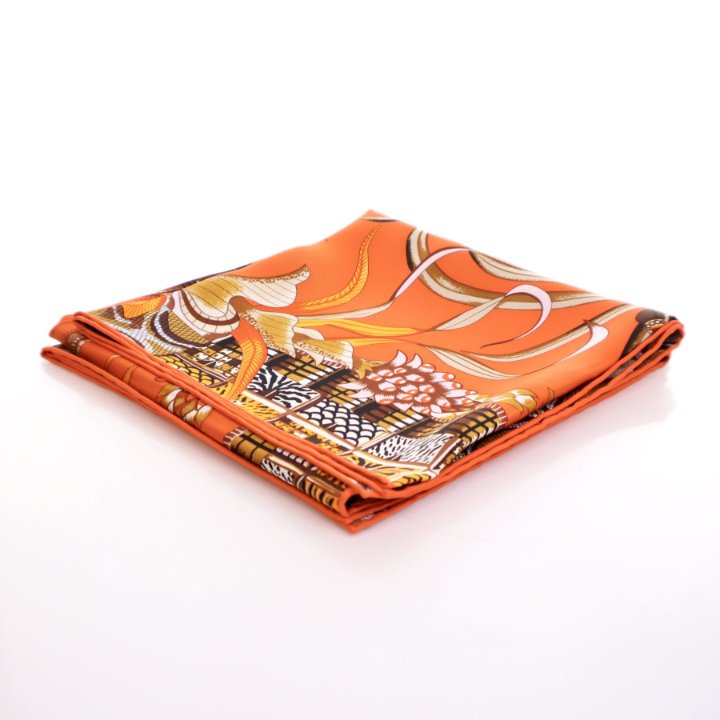 Hermes La Marche Du Zambeze Silk Scarf 90 - Luxe Du Jour