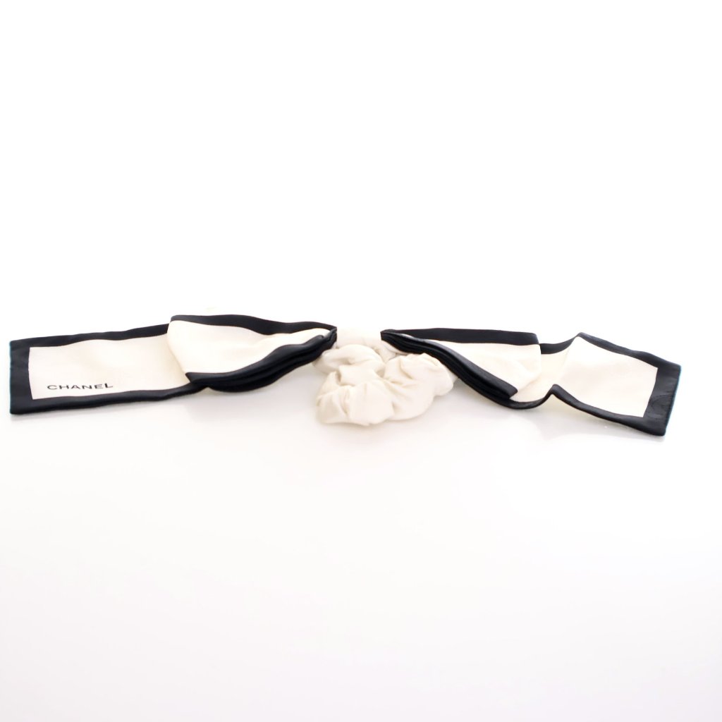 Chanel Bow Silk Scrunchie - Luxe Du Jour display picture 2