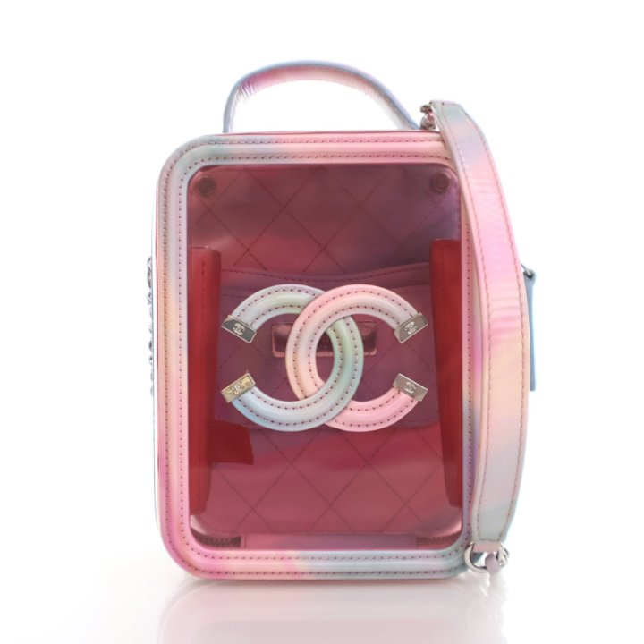 Chanel North South PVC Filigree Vanity Case - Luxe Du Jour Chanel North South PVC Filigree Vanity Case - Luxe Du Jour