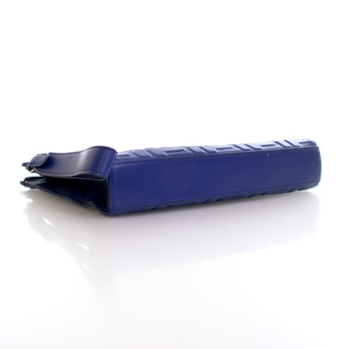 Fendi FF 1974 Embossed Calfskin Clutch - Luxe Du Jour
