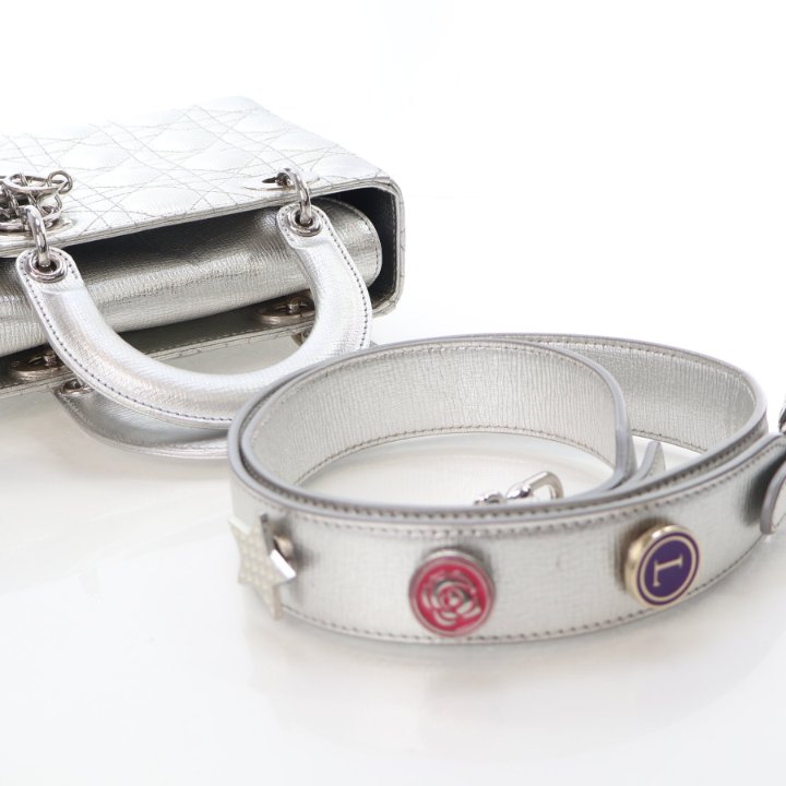 Christian Dior Small Calfskin Lucky Badges My Lady Dior - Luxe Du Jour