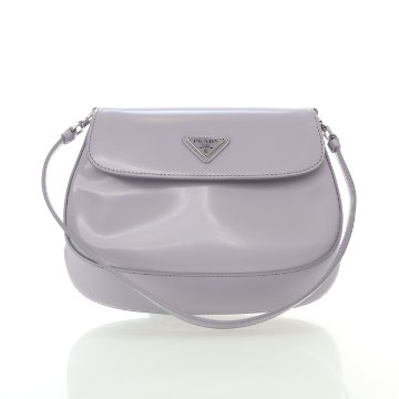 ハンドバッグ Prada Grey Shearling Triangle Handbag Prada Mini Triangle Logo Shearling Shoulder Bag | Grey
