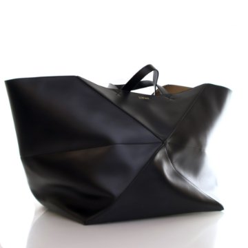 LOEWE（ロエベ）ラナウール地ノースリーブ/M/ブラック Loewe XXL Calfskin Puzzle Fold Tote - Luxe Du Jour