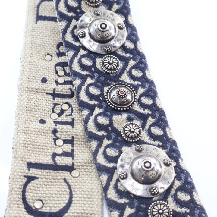Dior Embellished Oblique Guitar Strap - Luxe Du Jour