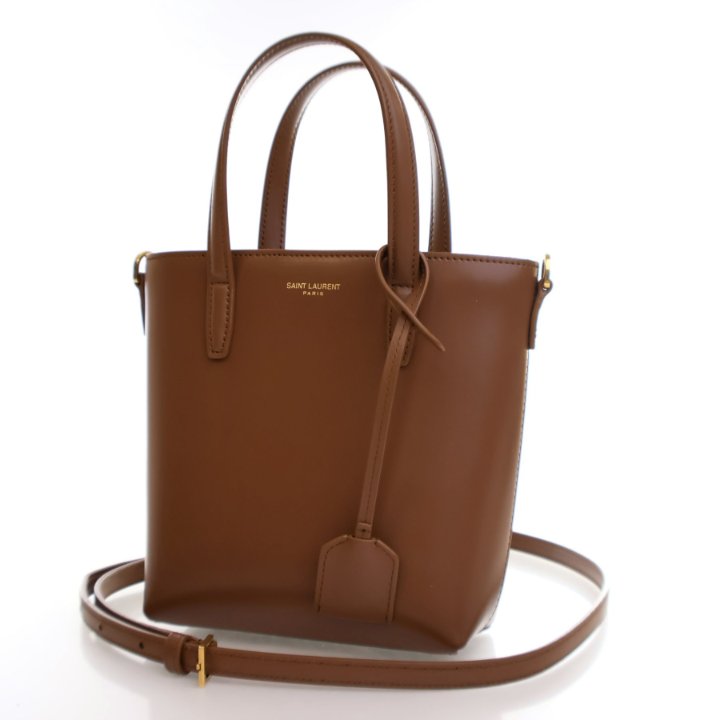 Saint Laurent Mini Calfskin Toy Shopping Tote - Luxe Du Jour