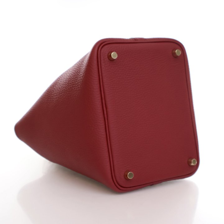 Hermes Rouge Grenat Clemence Picotin Touch 18 - Luxe Du Jour