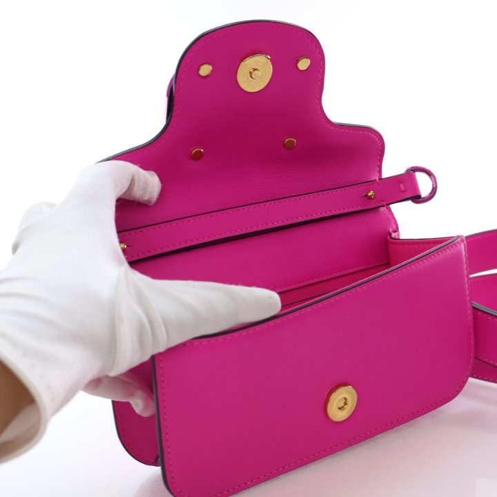 Valentino Small Calfskin Loco Crossbody Bag - Luxe Du Jour