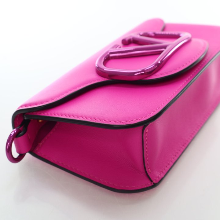 Valentino Small Loco Hot Pink Crossbody Bag - Luxe Du Jour