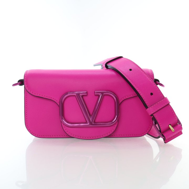 Valentino Small Loco Hot Pink Crossbody Bag - Luxe Du Jour
