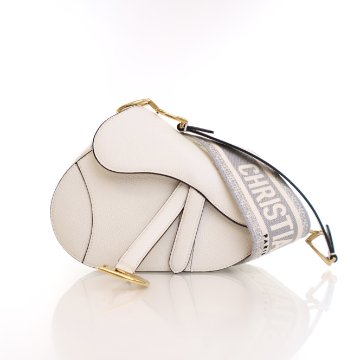 Dior Mini Calfskin Saddle Bag With Strap - Luxe Du Jour