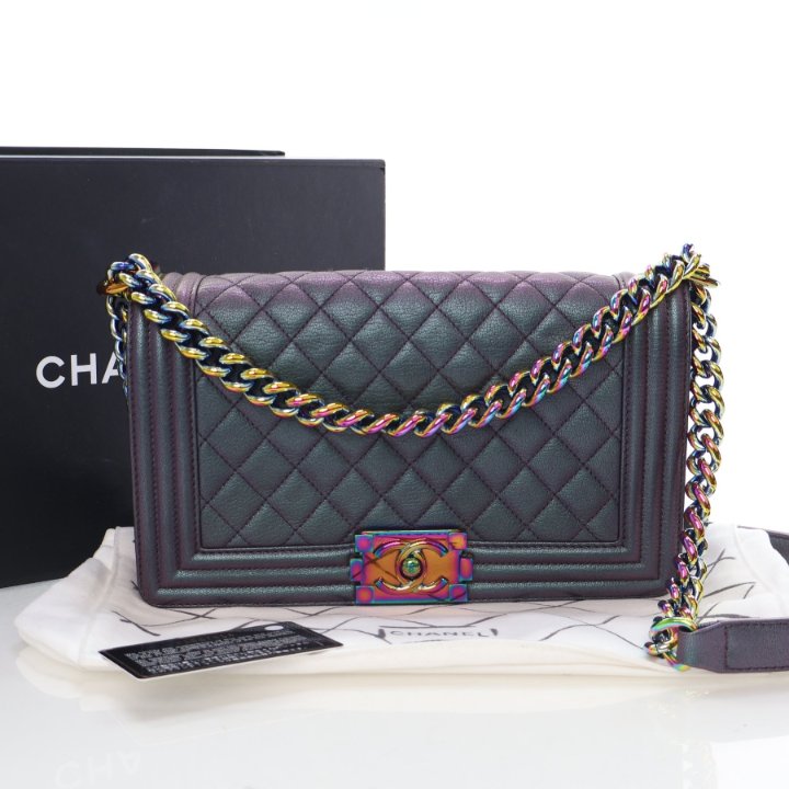 Chanel Medium Goatskin Boy Bag - Luxe Du Jour