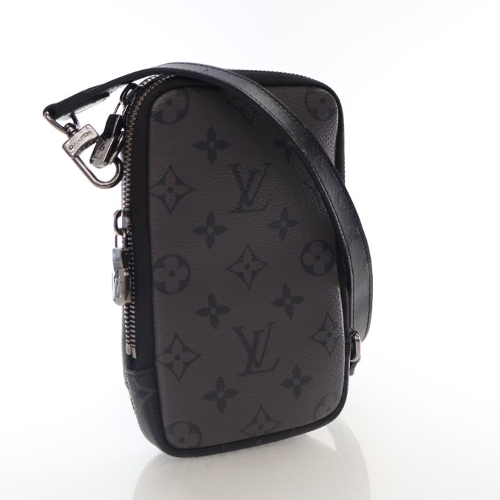 Louis Vuitton ダブルフォンポーチ Louis Vuitton x Nigo Flap Double Phone Pouch Brown in Coated