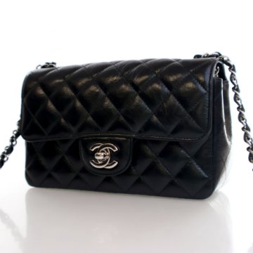 Chanel Mini Crumpled Calfskin Rectangular Classic Flap Bag - Luxe