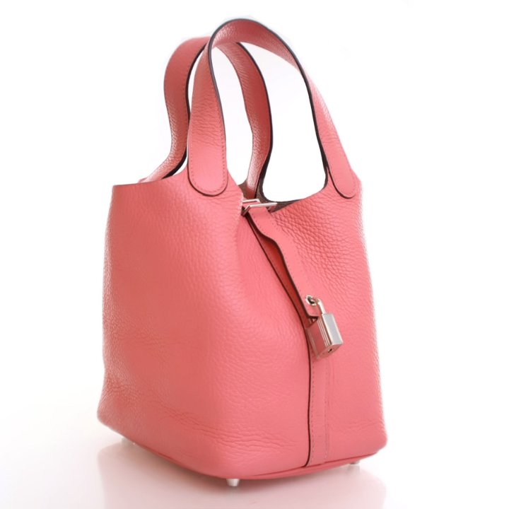 Hermes Rose Azalee Clemence Picotin Lock 18 - Luxe Du Jour