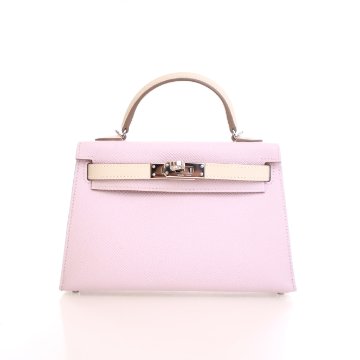 Hermes Mauve Pale Epsom Mini Kelly 20