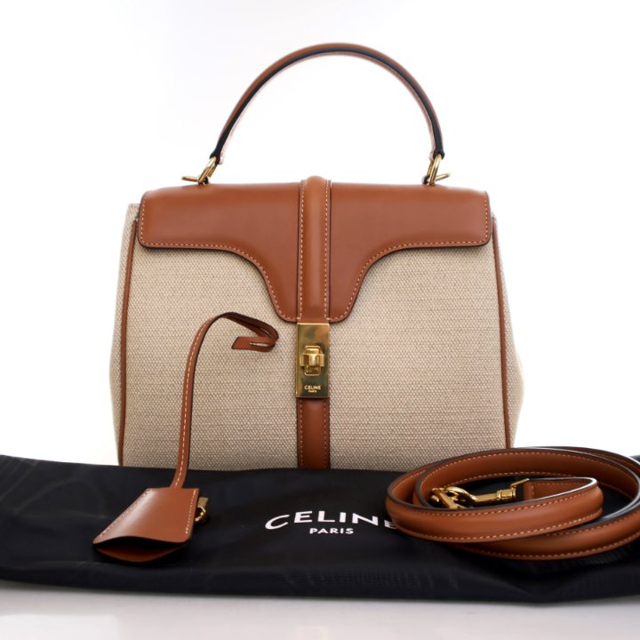 Celine Small Mixed Fibers 16 Top Handle Bag - Luxe Du Jour