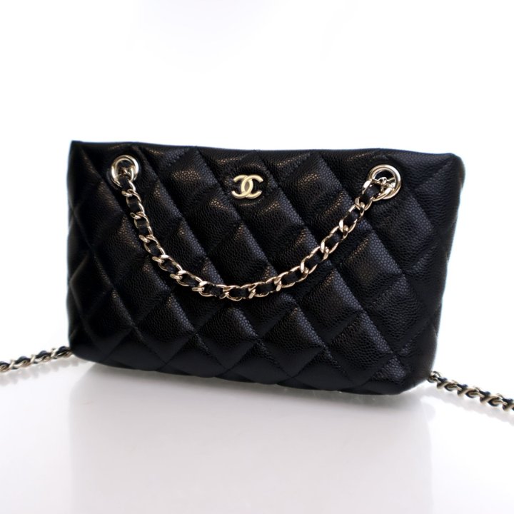 Chanel Mini Caviar Clutch On Chain - Luxe Du Jour
