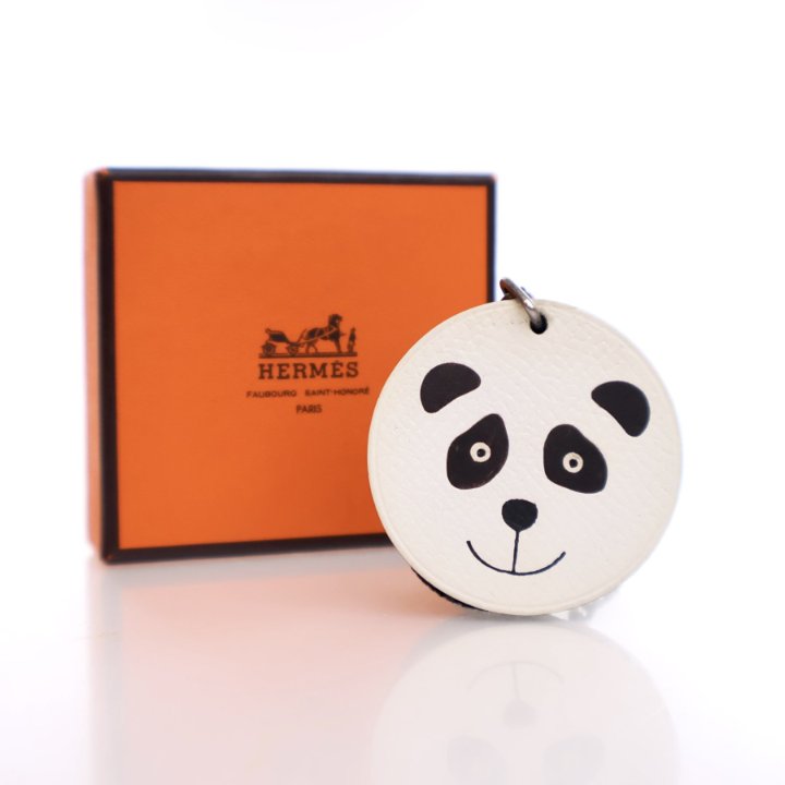 Hermes Epsom Panda Bag Charm - Luxe Du Jour