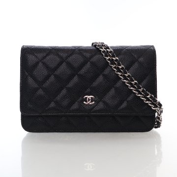 Chanel Patent Classic Wallet On Chain (WOC) - Luxe Du Jour