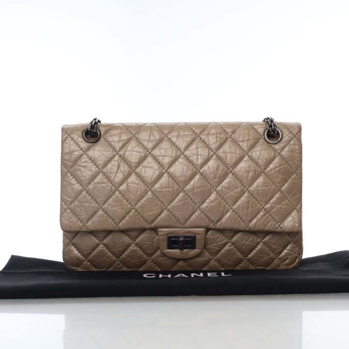 Chanel Crinkled Calfskin Reissue 2.55 Double Flap Bag 226 - Luxe