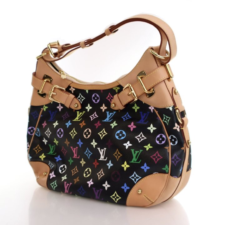 LOUIS VUITTON ダークグレー シュシュ Louis Vuitton Limited Edition Marine Monogram Blocks Zipped