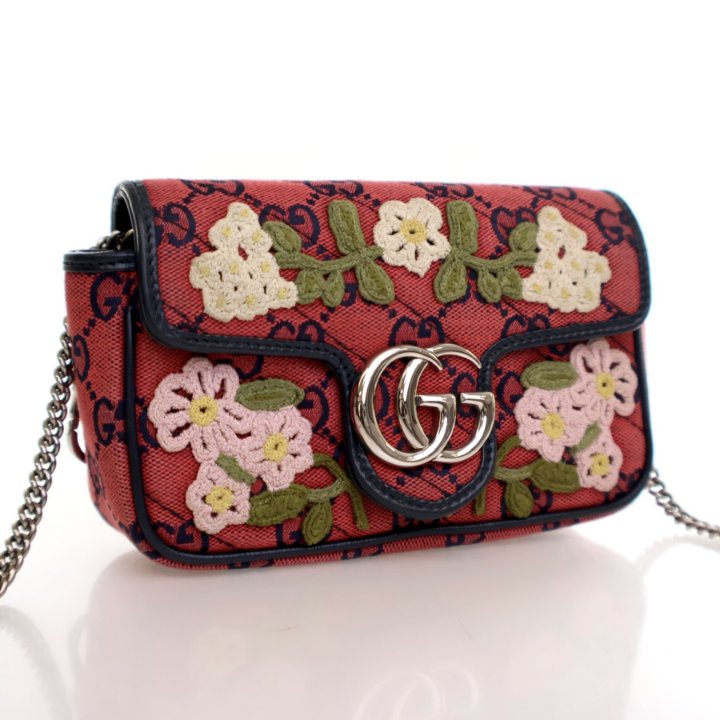 Gucci Super Mini Floral Marmont Shoulder Bag - Luxe Du Jour