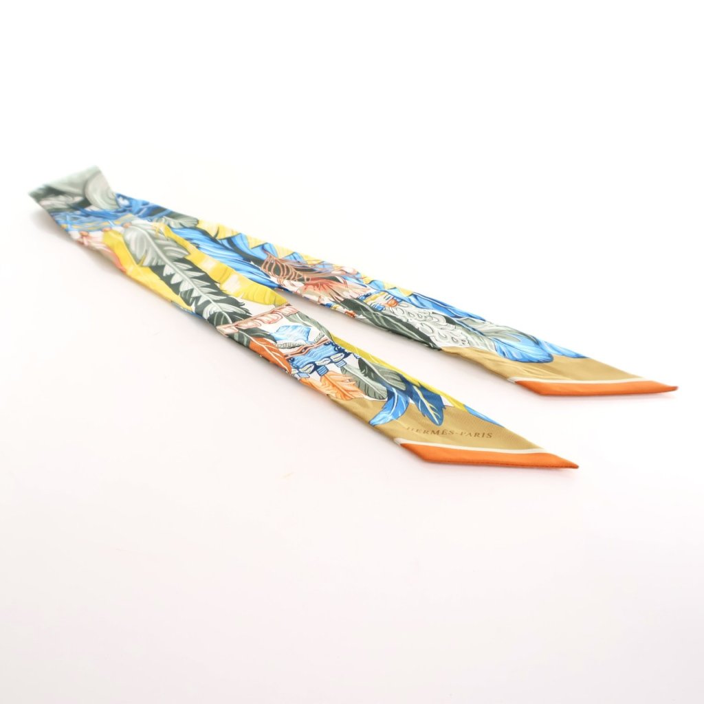 Hermes La Danse Pacifique Silk Twilly - Luxe Du Jour