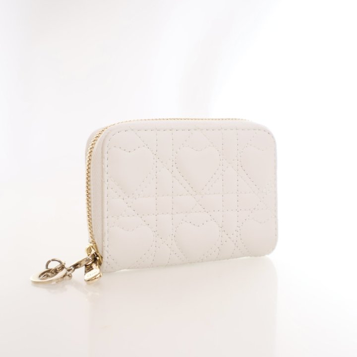 Dior Small Lambskin Lady Dior Voyageur Coin Pouch - Luxe Du Jour