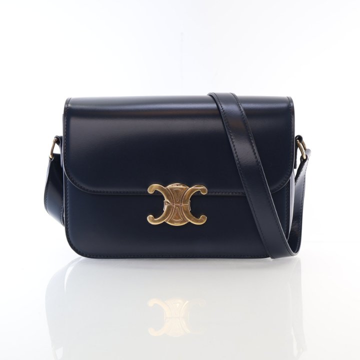 Celine Teen Shiny Calfskin Triomphe Bag - Luxe Du Jour