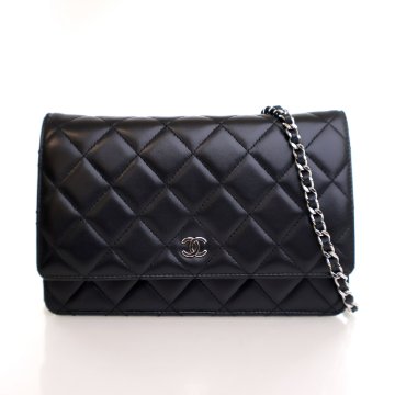Chanel Wallet On Chain (WOC) Iridescent Black Caviar - Luxe