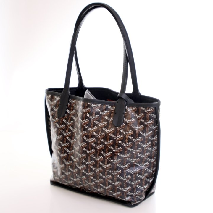 正規品　新品　GOYARD アンジュミニ　ANJOU MINI NOIR Goyard Goyardine Anjou Mini - Luxe Du Jour