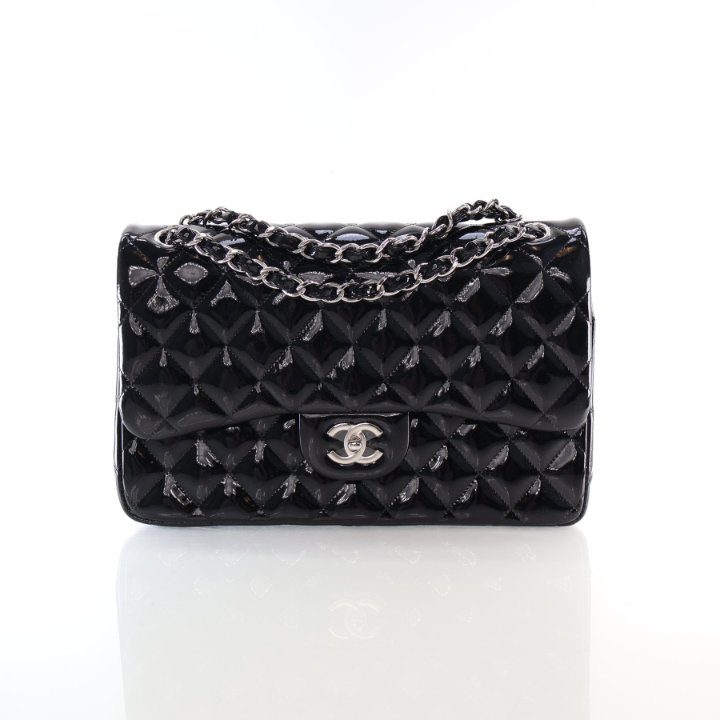 Chanel Jumbo Patent Classic Double Flap Bag - Luxe Du Jour